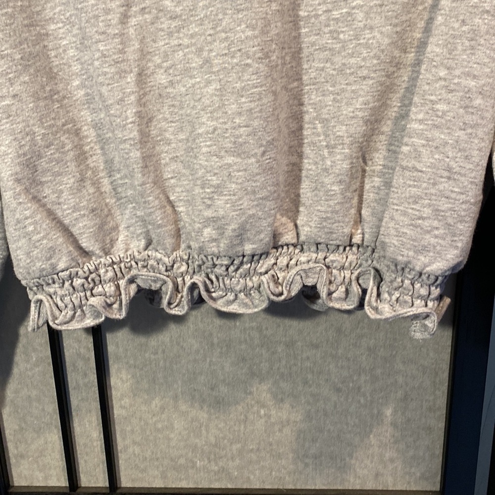 Michael Kors fleece sweatshirt size small elastic waist - Picture 2 of 6